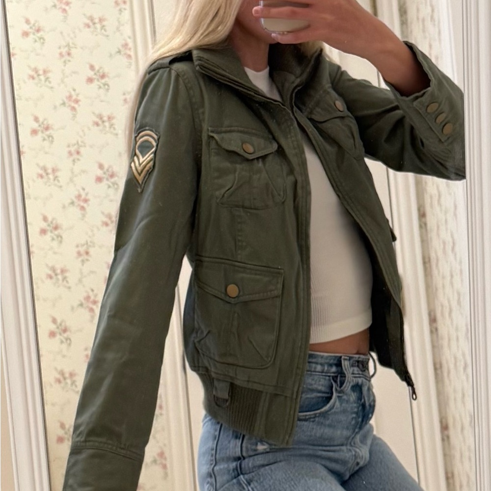 NWT Top Gun Jacket - Women's Olive Green Military Jacket